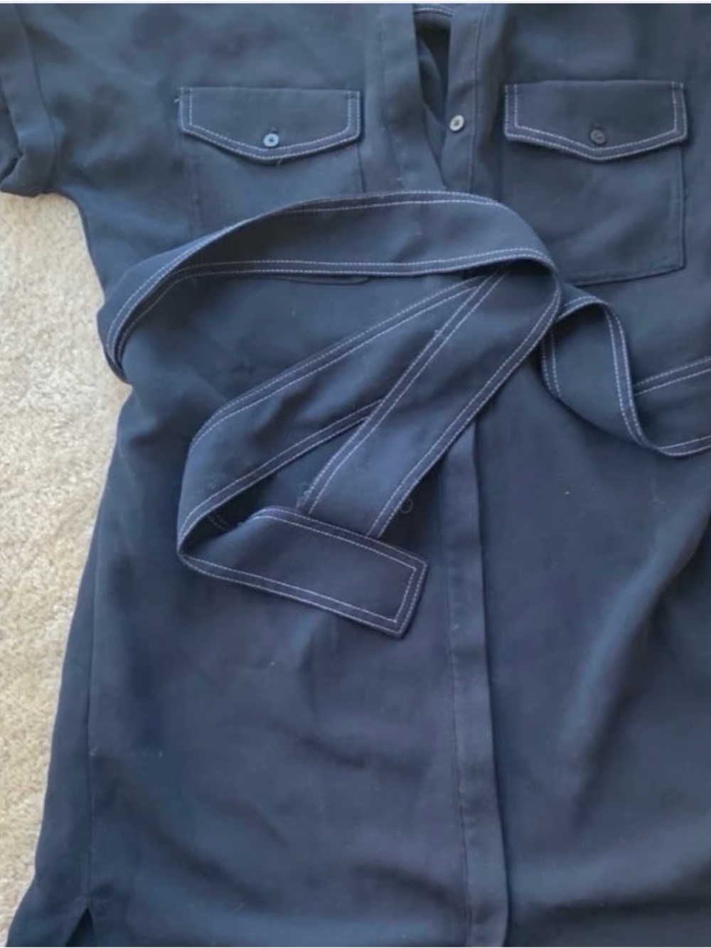 New Black MNG Dress shirt dress - Picture 5 of 7
